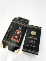 Boîte en carton kraft personnalisée, emballage en carton ondulé, boîte en carton pour bouteille de vin rouge, whisky, vodka, emballage en verre