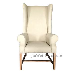 Stile semplice ristorante reclinabile sedia ad ala con rivestimento in velluto resistente caratteristica per il tempo libero presa di fabbrica per l'applicazione da pranzo - Product Image 2