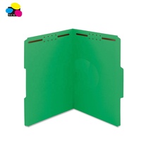 Best Seller 100% Carpetas de archivos de papel de contenido de tamaño de Carta Verde claro reciclado con 2 sujetadores