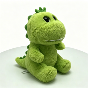 Peluche de dinosaurio verde personalizado, peluche de dinosaurio, peluche de dinosaurio adorable, juguete de dinosaurio verde - Product Image 1
