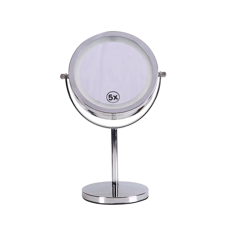 Eclairage de LED pour miroir de maquillage, lampe de Table de maquillage, interrupteur manuel, rotation à 360 degrés, 7 pouces, 5 fois