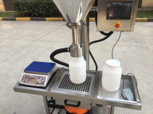 Machine de remplissage de poudre semi-automatique CX-LA2 avec moteur à haute précision pour bocaux et tubes en plastique/verre/métal - Product Image 6