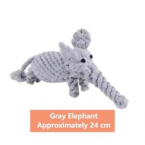 Düğüm Şeklinde Hayvan Figürlü Diş Kaşıyıcı İpli İnteraktif Çekme Oyuncağı Köpek Oyuncağı - Product Image 4