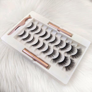 Kit <span class=keywords><strong>Eyeliner</strong></span> 3D Silk Magnet Lashes et <span class=keywords><strong>cils</strong></span> magnétiques réutilisables longue durée Vente en gros - Product Image 5