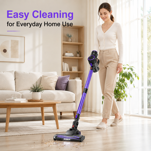OEM 100W Cordless Stick Dry <b>Vacuum</b> Cleaner Rechargeable Wireless 0.8L Dust Cup Foldable Tube HEPA Filter Cyclone Home Cleaning - Product Image 4