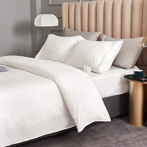 Vente flash : Ensemble de draps rafraîchissants respirants en microfibre 100% polyester, 4 pièces, blanc, pour lit d'hôtel - Product Image 4