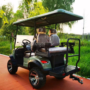 Carrito de golf verde mate para 4 personas, resistente, todoterreno, para camping, excursiones panorámicas y safaris. - Product Image 5