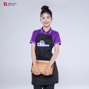 Uniforme de Barista para Cafetería, Conjunto de Camisa Polo y Delantal, Logotipo Personalizado, Suministro Directo de Fábrica - Product Image 4