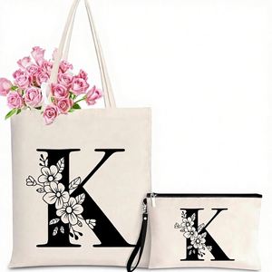 Bolsa de Lona con Estampado de Gato Negro y Diseño Floral para Mujer - Grande (>50cm) Diseño Bonito para la Escuela, el Trabajo, la Playa, Viajes y Compras - Product Image 3