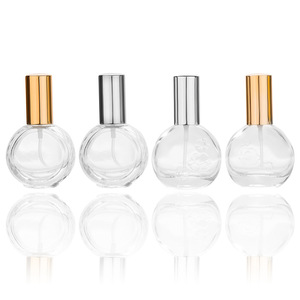 Botella de Vidrio de 10ml 12ml para Aceites Esenciales, Botella Plana Redonda con Rodillo, Botella de Perfume en Aerosol, Envase Cosmético Recargable - Product Image 1