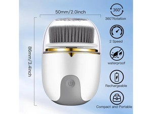 <span class=keywords><strong>Brosse</strong></span> <span class=keywords><strong>nettoyante</strong></span> électrique rechargeable et étanche pour le <span class=keywords><strong>visage</strong></span>, exfoliante, nettoyage en profondeur, massage, <span class=keywords><strong>brosse</strong></span> de nettoyage du <span class=keywords><strong>visage</strong></span> - Product Image 4