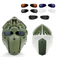 Casque Intégral Modulable de Conduite avec Masque Intégré, Protection Extérieure Monobloc
