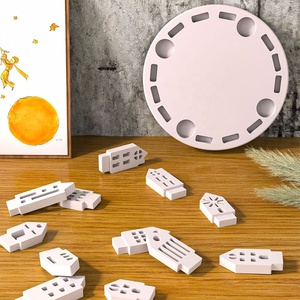 Moule en plâtre couleur personnalisée pour la fabrication artisanale de porte-bougies modernes pour l'affichage de Noël avec des moules miniatures 3D en forme de <span class=keywords><strong>maison</strong></span> - Product Image 4