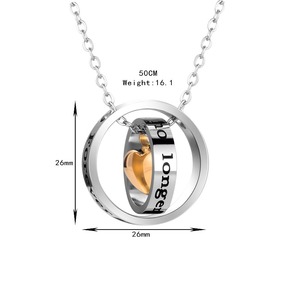 Collar de urna de cremación de acero inoxidable con colgante de corazón de doble círculo, kit de llenado con embudo, recuerdo conmemorativo para cenizas, 4 colores - Product Image 6