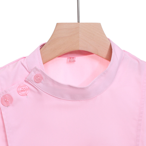 Alta qualità estate rosa colletto laterale tuta per donne medici e infermieri uniformi ospedaliere - Product Image 4