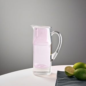 500ml Colored Borosilicate Glass Water Jug <b>Lid</b> Nordic Style Customizable Logo Business Gift for Hotel Restaurant Use - Product Image 2