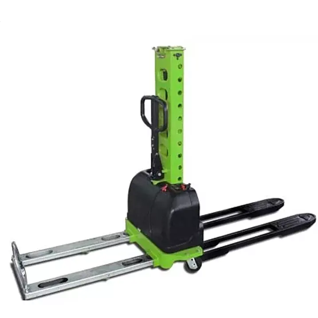 Everlift Semi Electric Self Loading Stacker 500kg Load Capacity 1100mm Pallet Lifter Van Container Loading Stacker