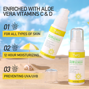 <span class=keywords><strong>Crema</strong></span> <span class=keywords><strong>Solare</strong></span> Colorata all'Aloe Vera TWG OEM 40g Previene l'Abbronzatura e le Scottature <span class=keywords><strong>Crema</strong></span> <span class=keywords><strong>Viso</strong></span> Idratante e Sbiancante all'Aloe Vera - Product Image 3