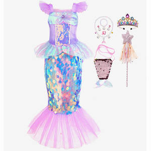 ชุดนางเงือกเด็กผู้หญิง ปี <span class=keywords><strong>2023</strong></span> สำหรับฮาโลวีน คริสต์มาส ชุดคอสตูมเด็กจากภาพยนตร์โทรทัศน์ ชุดแต่งกายสำหรับเด็กเล่นบทบาทสมมติ - Product Image 4