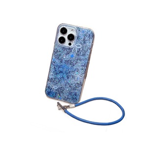 Coque de téléphone antichoc à paillettes en colle époxy, pliable à chaud, pour iPhone 17 Pro Max, motif chat bleu original, décontractée pour iPhone 16 - Product Image 5