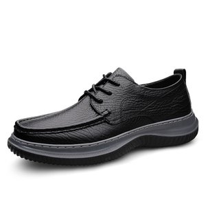 Nuevos Modelos de Zapatos Oxford Clásicos para Hombre, Zapatos de Vestir Casuales de Negocios con Cordones de Cuero Genuino, Soporte de Arco, Malla de Goma EVA - Product Image 1