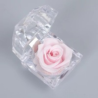 Romantische Verlobung konservierte Rose Ring Box Valentinstag Geschenke konservierte Blumen Ring Box für Muttertag Geschenke