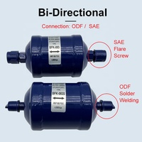 Filtre déshydrateur de ligne liquide BFK Bi-Flow avec construction en acier, connexion SAE/ODF pour systèmes CVC, élimination des particules solides et des acides