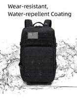 Vente en gros Sac à dos tactique 45L Sac à dos tactique Molle avec logo personnalisé Sac à dos tactique avec doublure Oxford à motif camouflage pour les voyages