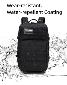 Vente en gros Sac à dos tactique 45L Sac à dos tactique Molle avec logo personnalisé Sac à dos tactique avec doublure Oxford à motif camouflage pour les voyages - Product Image 4