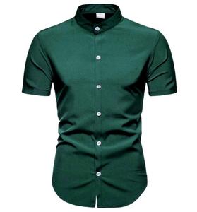Custom Bowling <strong>Shirt</strong> Short Sleeve Classic Retro Stand Collar <strong>Shirt</strong> Black <strong>Red</strong> Cotton Mid-century Inspired Style <strong>Men</strong> <strong>Shirts</strong> - Product Image 3
