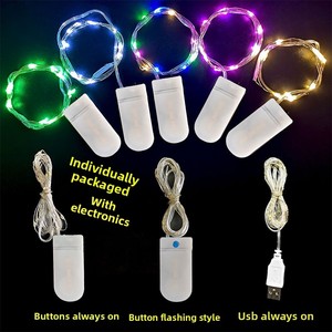 Cổ Tích Chuỗi Đèn Cr2032 Pin Hoạt Động Mini <span class=keywords><strong>LED</strong></span> Đầy Sao Đèn Chuỗi Cho Christmas1m 10Leds/2M 20Leds/3M 30Leds - Product Image 3