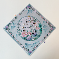 Tapis de jeu pliable de style chinois américain pour Mahjong, anti-bruit, antidérapant et silencieux, pour les joueurs de Mahjong et de Poker