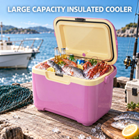 Glacière isotherme pour bateau, pêche, boissons et aliments, avec coque robuste et bouchon de vidange, pour usage extérieur et marin, vente en gros