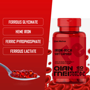 DHOP Cuidado femenino Softgels Hierro Deficiencia Anemia Heme Hierro Fe Suplemento en stock - Product Image 4