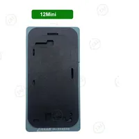 Moule de plastification LCD en silicone noir avec cadre pour iPhone 8 à 16 Pro Max Outils de réparation d'écran LCD