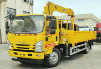 Grue de levage montée sur camion Isuzu 5 tonnes à bras droit de bonne qualité pour la construction SQS125 Grue de levage Camion Isuzu à vendre