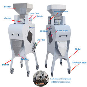 Best-seller aux États-Unis avec éjecteur <span class=keywords><strong>italien</strong></span> | Pour les noix cassées, modèle Q32 |   Garantie de 3 ans et certifié CE |   Trieur de couleurs industriel - Product Image 6