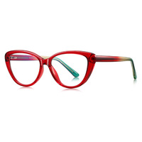 Finewell 2317 OEM, Montura de Gafas de Ojo de Gato Vintage con Logotipo Personalizado, TR90, Ópticas, Anti Luz Azul, Fabricante de Alta Calidad
