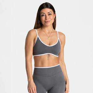 Top Sportivo da Donna Yimo con Scollo a U, Schiena Scoperta, Colori Contrastanti, Modellante, Antiurto, per <span class=keywords><strong>Fitness</strong></span> - Product Image 5