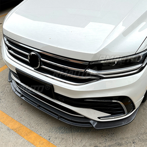Divisor de Parachoques Delantero para Volkswagen VW Tiguan Rline 2021+, Difusor, Kit de Carrocería, Protector de Alerón, Negro Brillante, Accesorios para Automóviles - Product Image 4