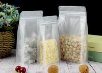 Pochette debout à huit joints latéraux en plastique anti-odeur personnalisée Sac transparent à fond plat avec fermeture éclair