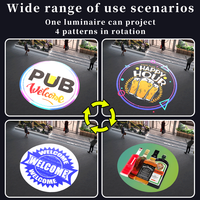 Vente directe d'usine commerciale IP67 étanche HD projecteur Gobo LED lumineux certifié ROHS publicité extérieure en verre aluminium