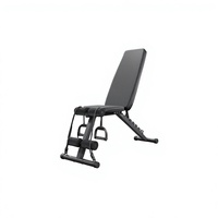 Banc de musculation multifonction réglable avec support de squat, bandes de résistance, pliable, unisexe, équipement d'entraînement complet pour le corps