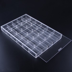 Scatola Espositiva per Modellini di Auto in Cristallo Acrilico Trasparente Vetro Organico a 30 Scomparti e Portagioie - Product Image 4