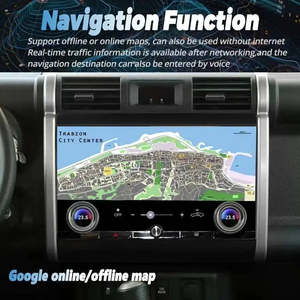 วิทยุติดรถยนต์ Android Carplay สำหรับ Toyota FJ Cruiser ปี 2007-2012 หน้าจอสัมผัส เครื่องเล่นมัลติมีเดีย วิดีโอ GPS นำทาง สเตอริโอ - Product Image 5