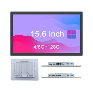 10 13 15.6 17 19 21 inç gömülü masaüstü fansız bilgisayar i3 i7 i5 su geçirmez dokunmatik ekran Tablet IP65 endüstriyel Panel PC