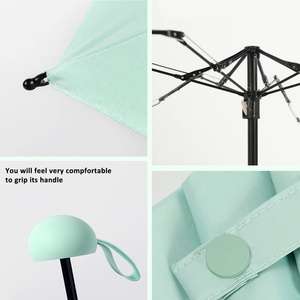Travel Mini <b>Umbrella</b> for Purse With Case Small Compact UV <b>Umbrella</b> Protection Sun Lightweight Tiny Pocket <b>Umbrella</b> - Product Image 2
