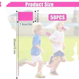 ธงขนาดเล็กคุณภาพสูงแบบดิจิทัล PVC สำหรับตกแต่งสนามกลางแจ้ง  ธงสำหรับทำเครื่องหมาย  ขายส่งตามสั่ง - Product Image 2