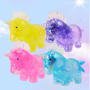 2024 New Design TPR Unicorn Squeeze Toy Maltose Filled Stress Ball Toys - Product Image 2