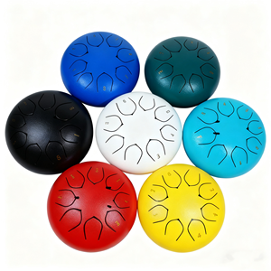 Directo de fábrica, tambor de lengua de acero de 6 pulgadas, 8 notas, percusión relajante, tambor de mano, <span class=keywords><strong>Mate</strong></span> de Metal para meditación - Product Image 1